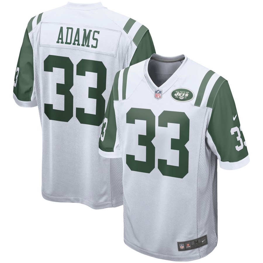 Youth New York Jets Jamal Adams Nike White Player Game Jersey