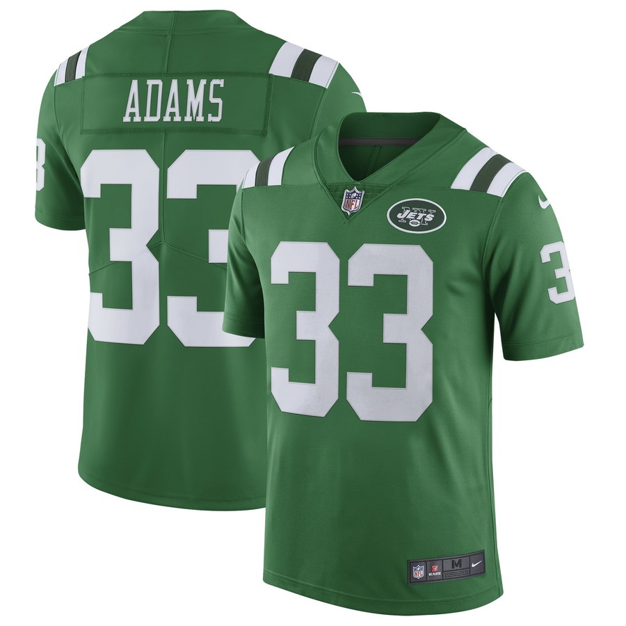 Men's New York Jets Jamal Adams Nike Green Vapor Untouchable Color Rush Limited Player Jersey