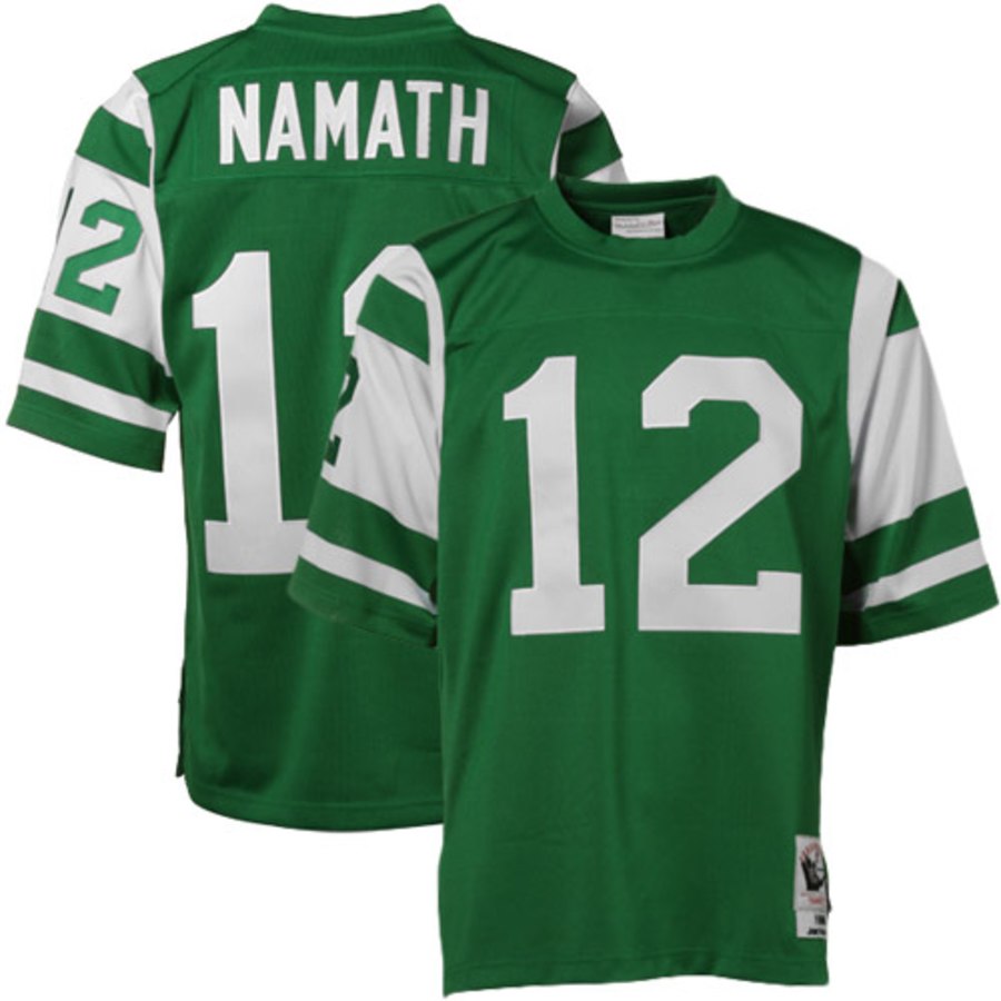 Men's New York Jets Joe Namath Mitchell & Ness Green Authentic Throwback Jersey