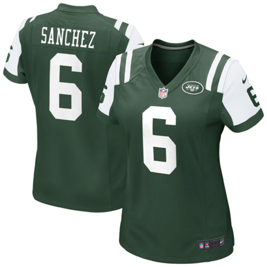 Girls Youth New York Jets Mark Sanchez Nike Green Game Jersey