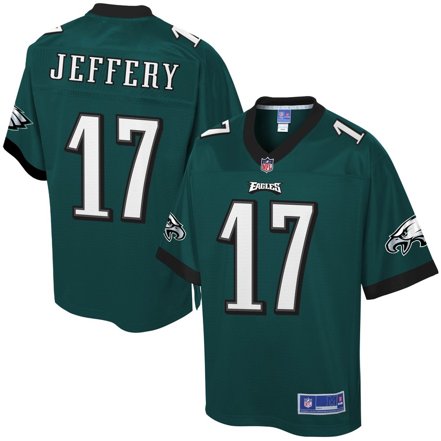 Men's Philadelphia Eagles Alshon Jeffery Nfl Pro Line Midnight Green Player Jersey