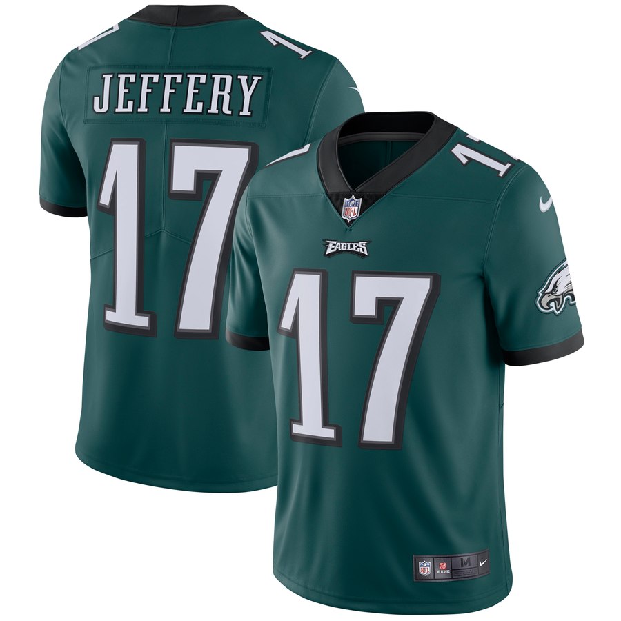 Men's Philadelphia Eagles Alshon Jeffery Nike Midnight Green Vapor Untouchable Limited Player Jersey