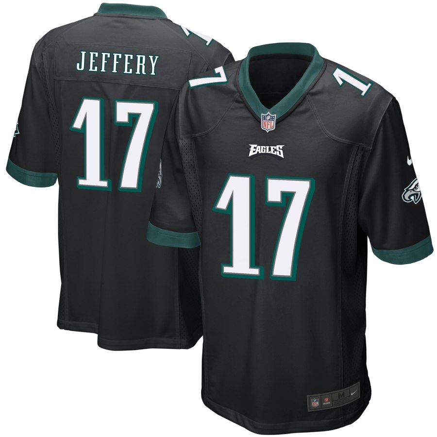 Youth Philadelphia Eagles Alshon Jeffery Nike Black Player Game Jersey