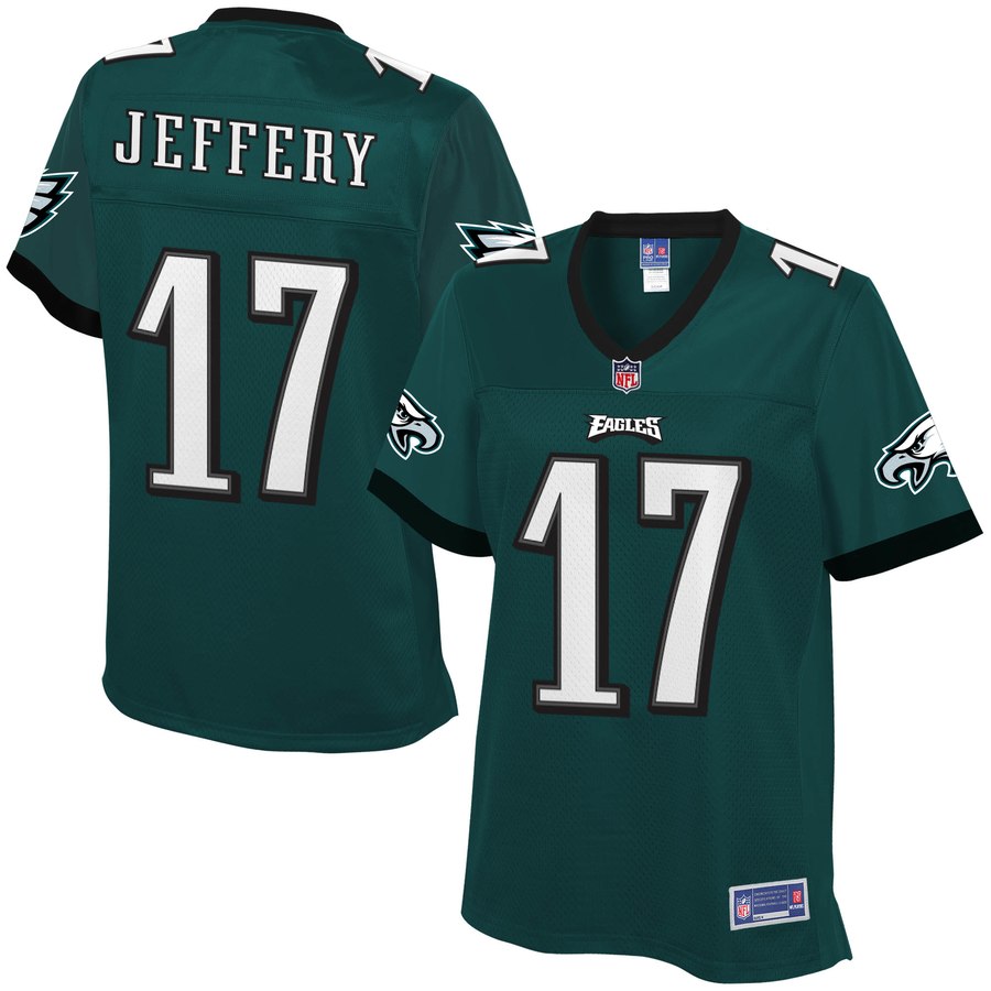 Women's Philadelphia Eagles Alshon Jeffery Nfl Pro Line Midnight Green Player Jersey