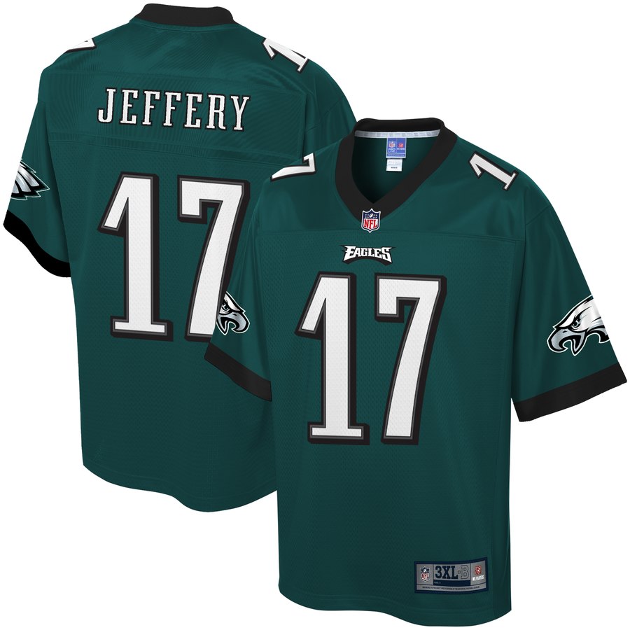 Men's Philadelphia Eagles Alshon Jeffery Nfl Pro Line Midnight Green Big & Tall Player Jersey