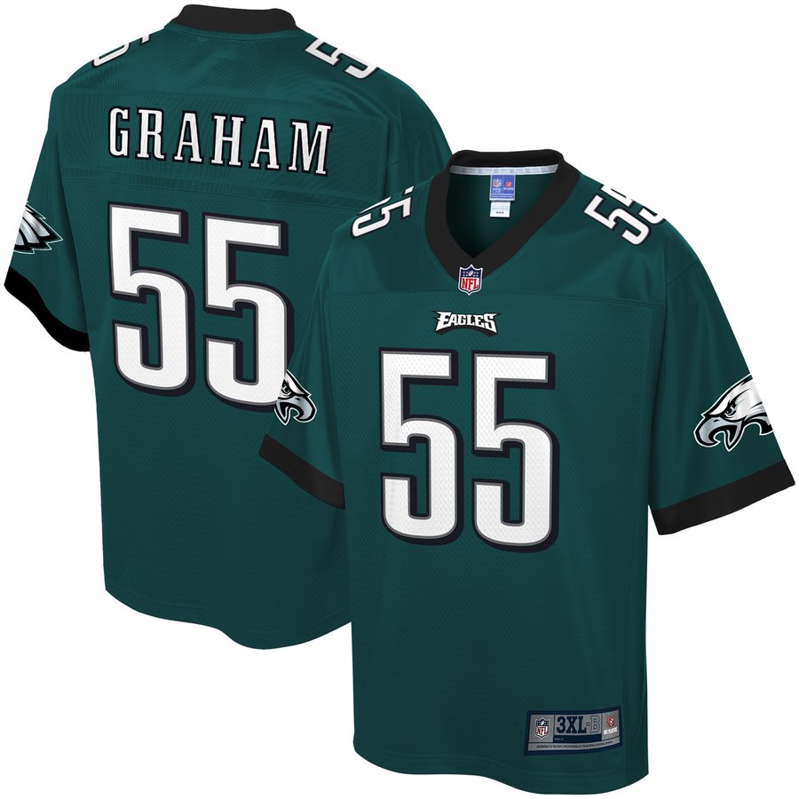 Men's Philadelphia Eagles Brandon Graham Nfl Pro Line Midnight Green Big & Tall Player Jersey