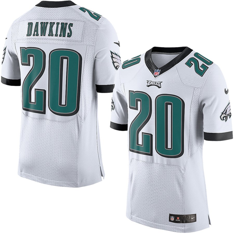 Men's Philadelphia Eagles Brian Dawkins Nike White Retired Player Elite Jersey