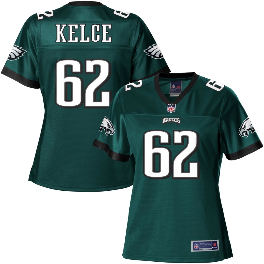 Nfl Pro Line Women's Philadelphia Eagles Jason Kelce Team Color Jersey