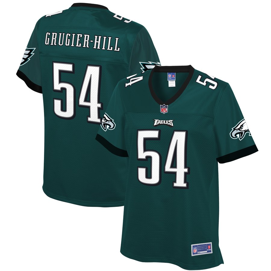 Women's Philadelphia Eagles Kamu Grugier Hill Nfl Pro Line Midnight Green Team Color Player Jersey