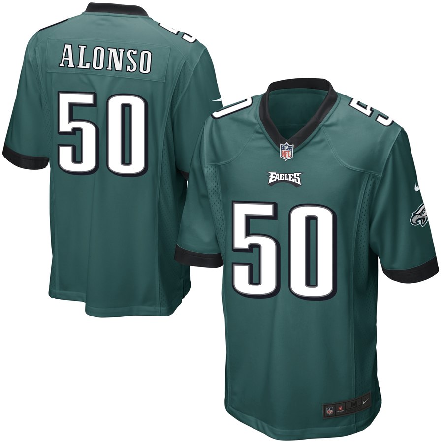 Youth Philadelphia Eagles Kiko Alonso Nike Midnight Green Game Jersey