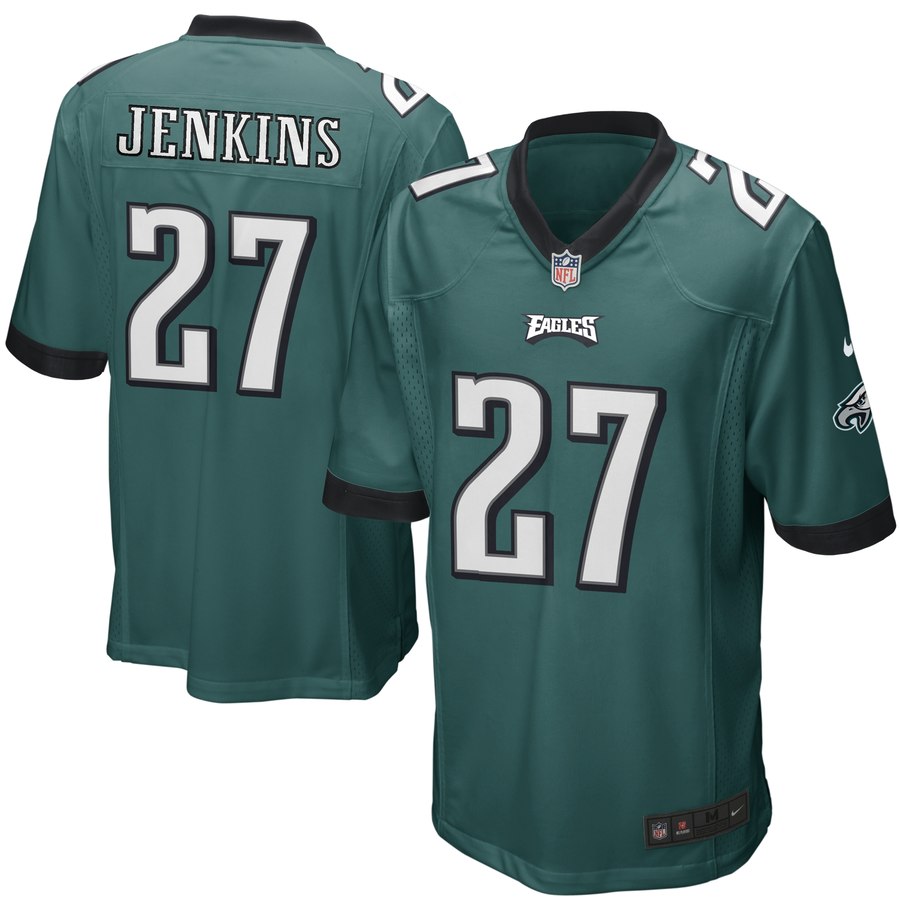 Mens Philadelphia Eagles Malcolm Jenkins Nike Midnight Green Game Jersey