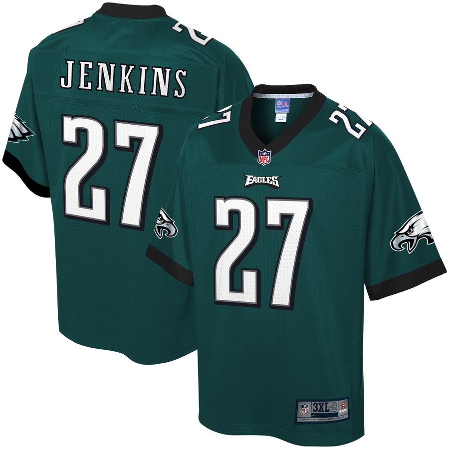 Men's Philadelphia Eagles Malcolm Jenkins Nfl Pro Line Midnight Green Big & Tall Player Jersey