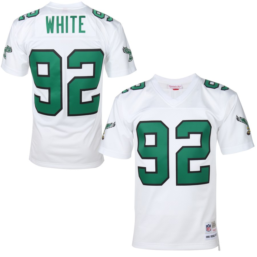 Men's Philadelphia Eagles Reggie White Mitchell & Ness White Replica Retired Player Jersey