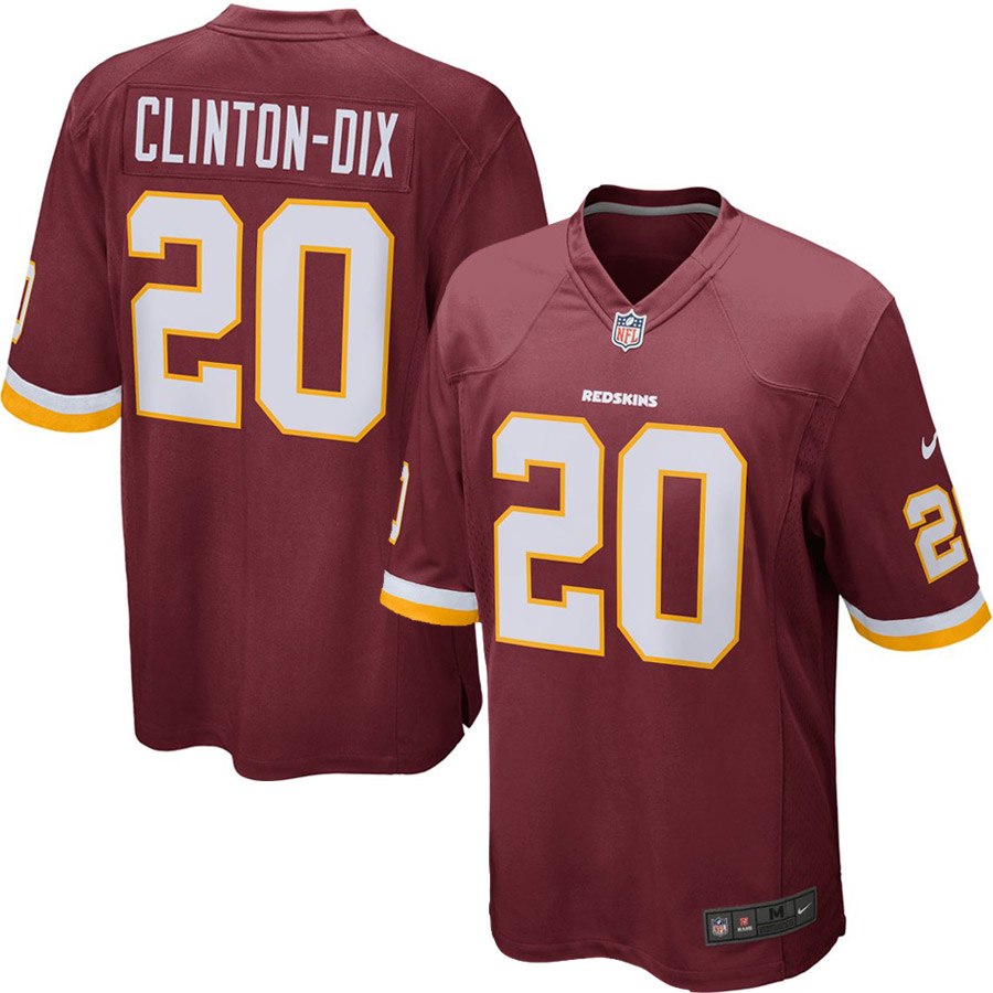 Men's Washington Redskins Ha Ha Clinton Dix Nike Burgundy Game Jersey