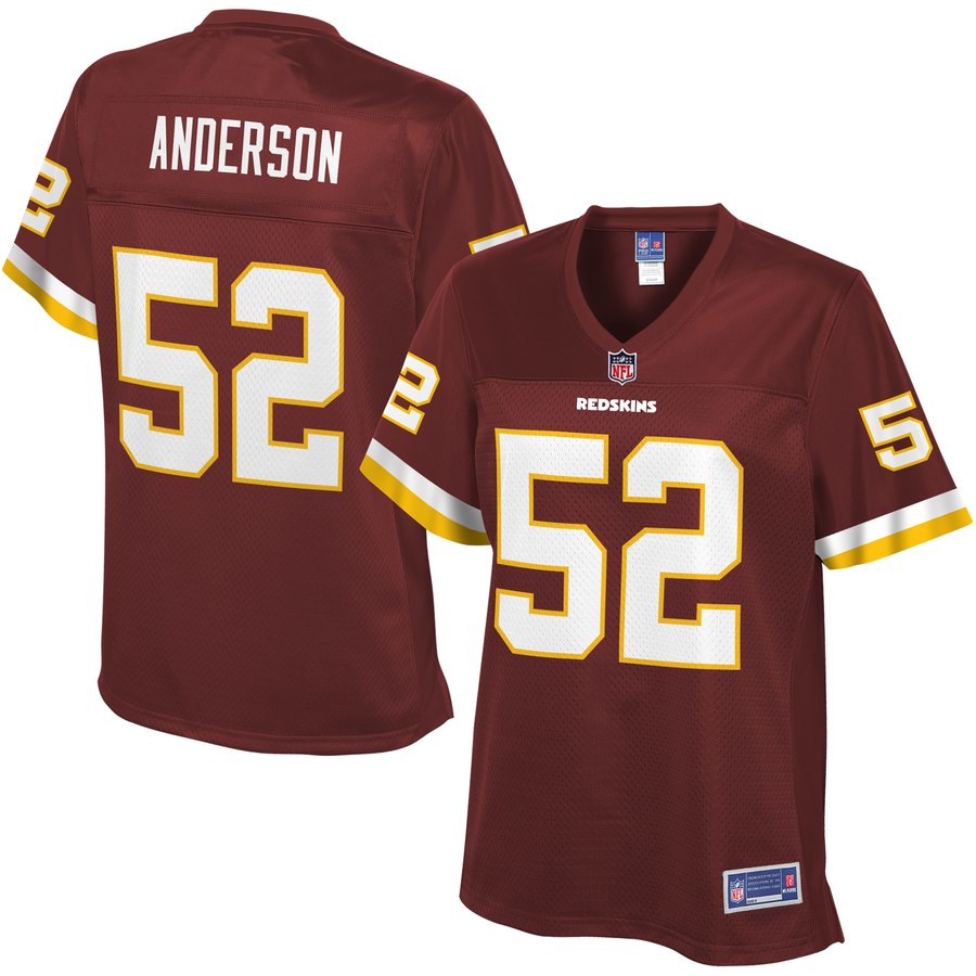 Women's Washington Redskins Ryan Anderson Nfl Pro Line Burgundy Player Jersey