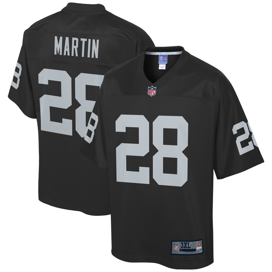 Men's Oakland Raiders Doug Martin Nfl Pro Line Black Big & Tall Player Jersey