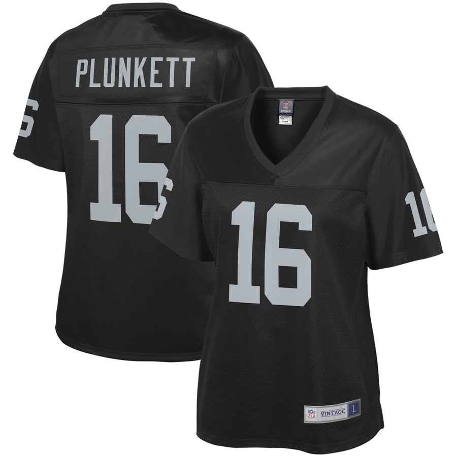 Women's Oakland Raiders Jim Plunkett Nfl Pro Line Black Retired Player Jersey