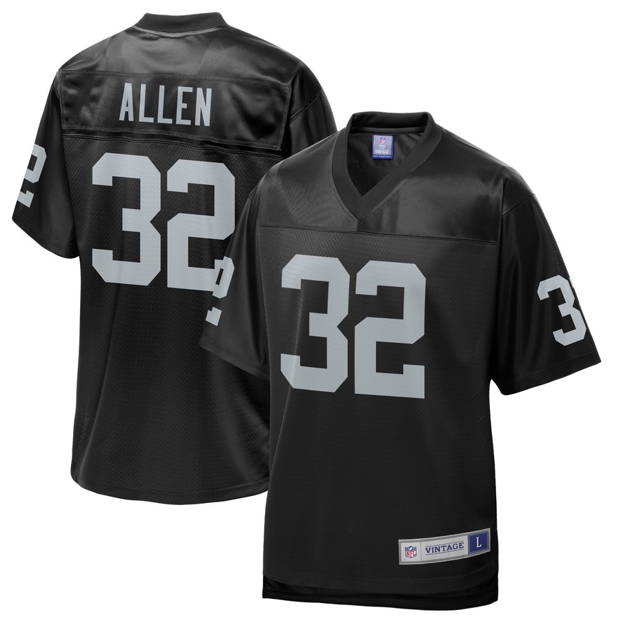 Men's Oakland Raiders Marcus Allen Nfl Pro Line Black Retired Team Player Jersey