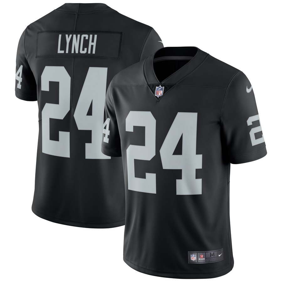 Men's Oakland Raiders Marshawn Lynch Nike Black Vapor Untouchable Limited Jersey