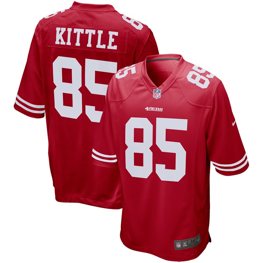 Men's San Francisco 49ers George Kittle Nike Scarlet Game Jersey