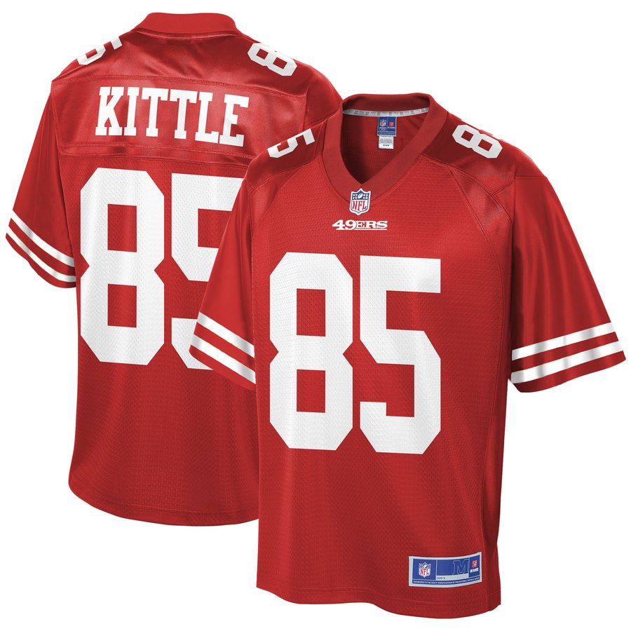 Men's San Francisco 49ers George Kittle Nfl Pro Line Scarlet Team Player Jersey