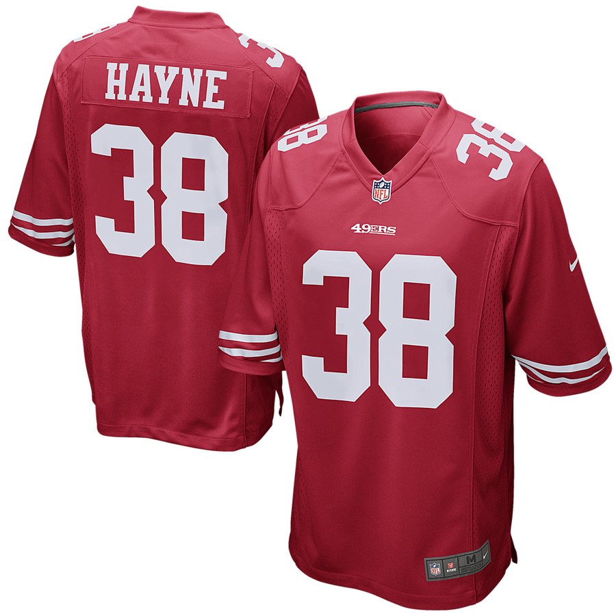 Men's San Francisco 49ers Jarryd Hayne Nike Scarlet Game Jersey