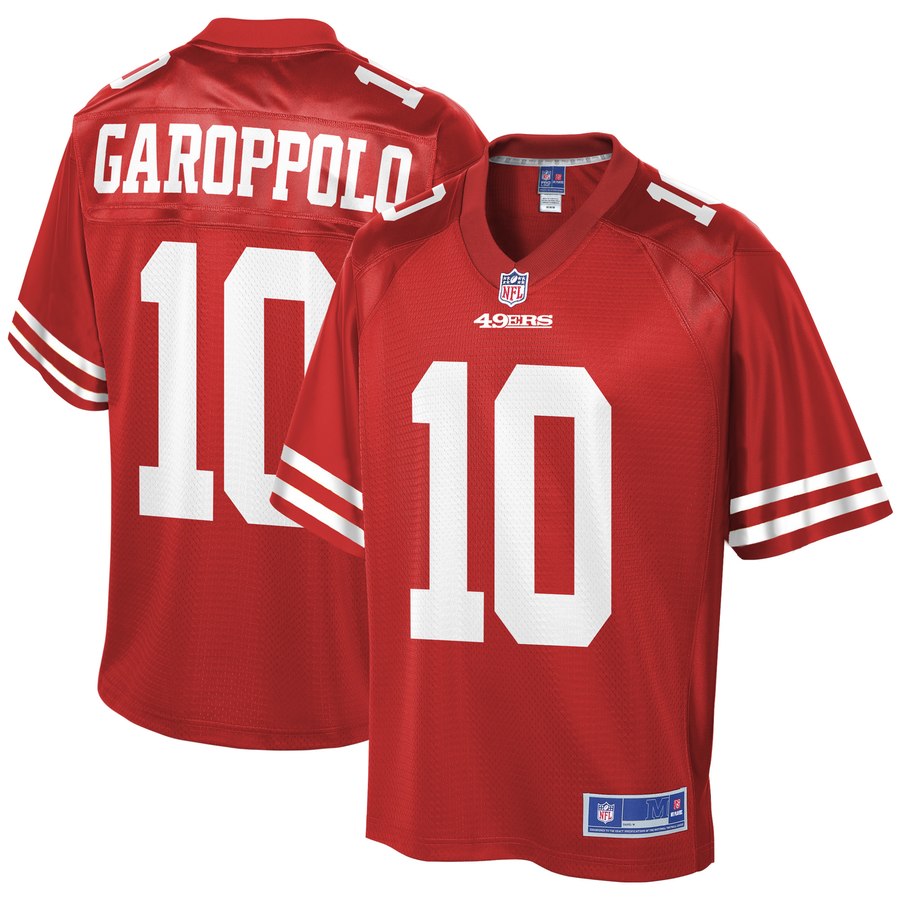 Men's San Francisco 49ers Jimmy Garoppolo Nfl Pro Line Scarlet Big & Tall Team Player Jersey