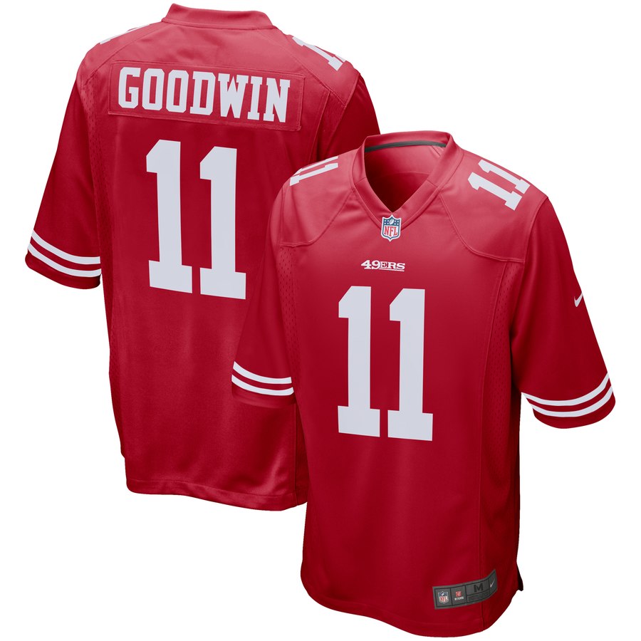 Men's San Francisco 49ers Marquise Goodwin Nike Scarlet Player Game Jersey