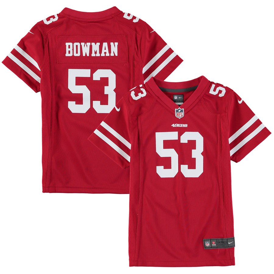 Girls Youth San Francisco 49ers Navorro Bowman Nike Scarlet Game Jersey