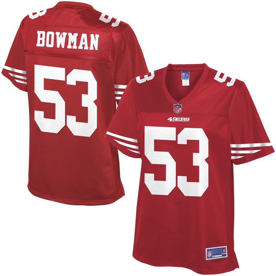 Pro Line Women's San Francisco 49ers Navorro Bowman Team Color Jersey