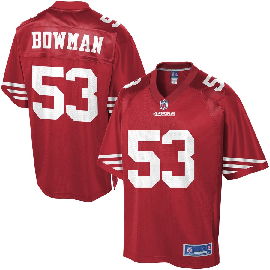 Pro Line Men's San Francisco 49ers Navorro Bowman Team Color Jersey