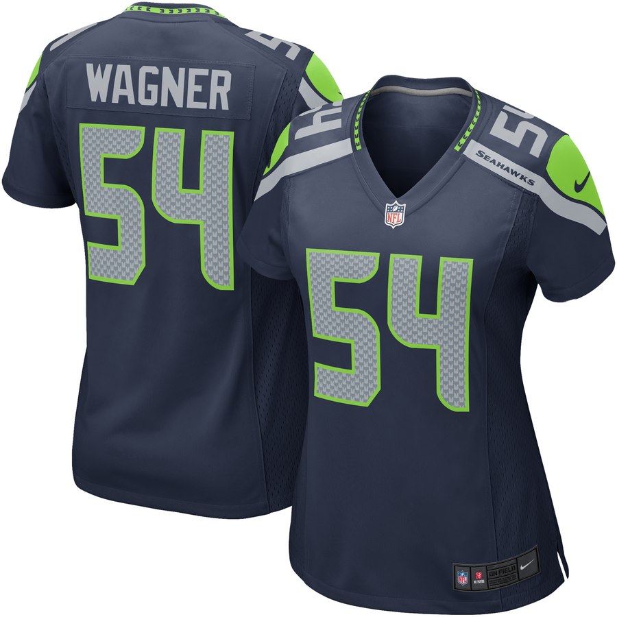 Women's Seattle Seahawks Bobby Wagner Nike College Navy Game Jersey