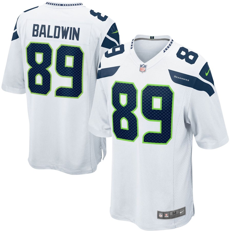 Youth Seattle Seahawks Doug Baldwin Nike White Game Jersey