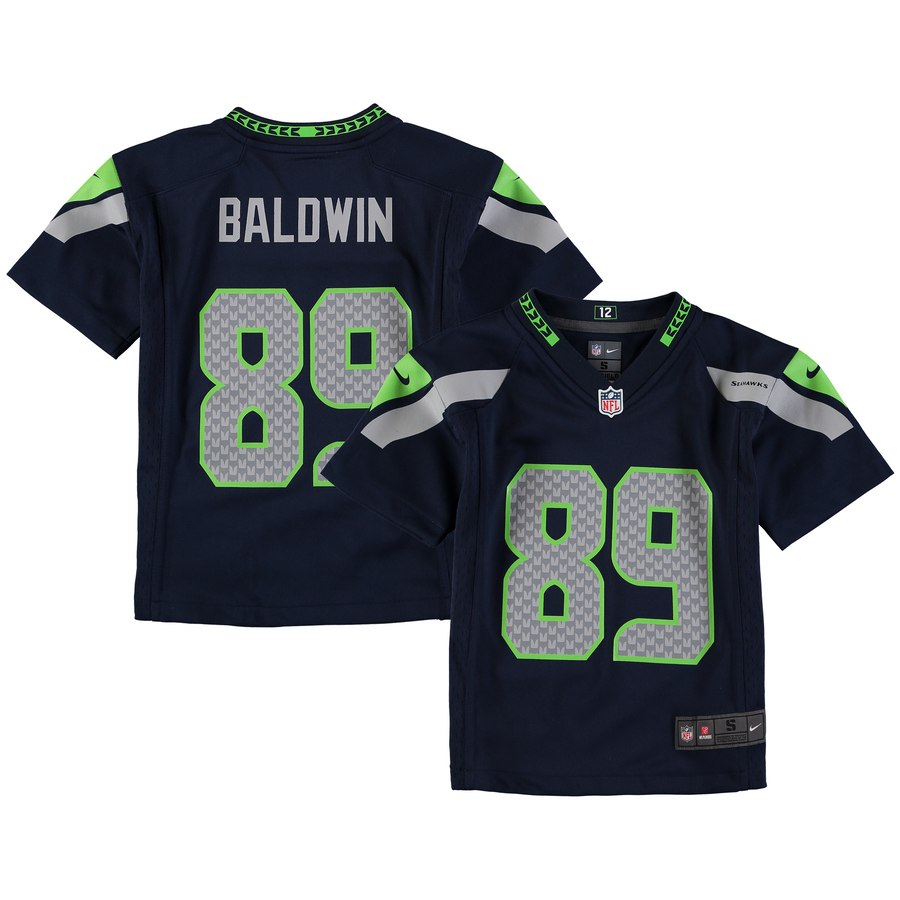 Preschool Seattle Seahawks Doug Baldwin Nike Navy Game Jersey