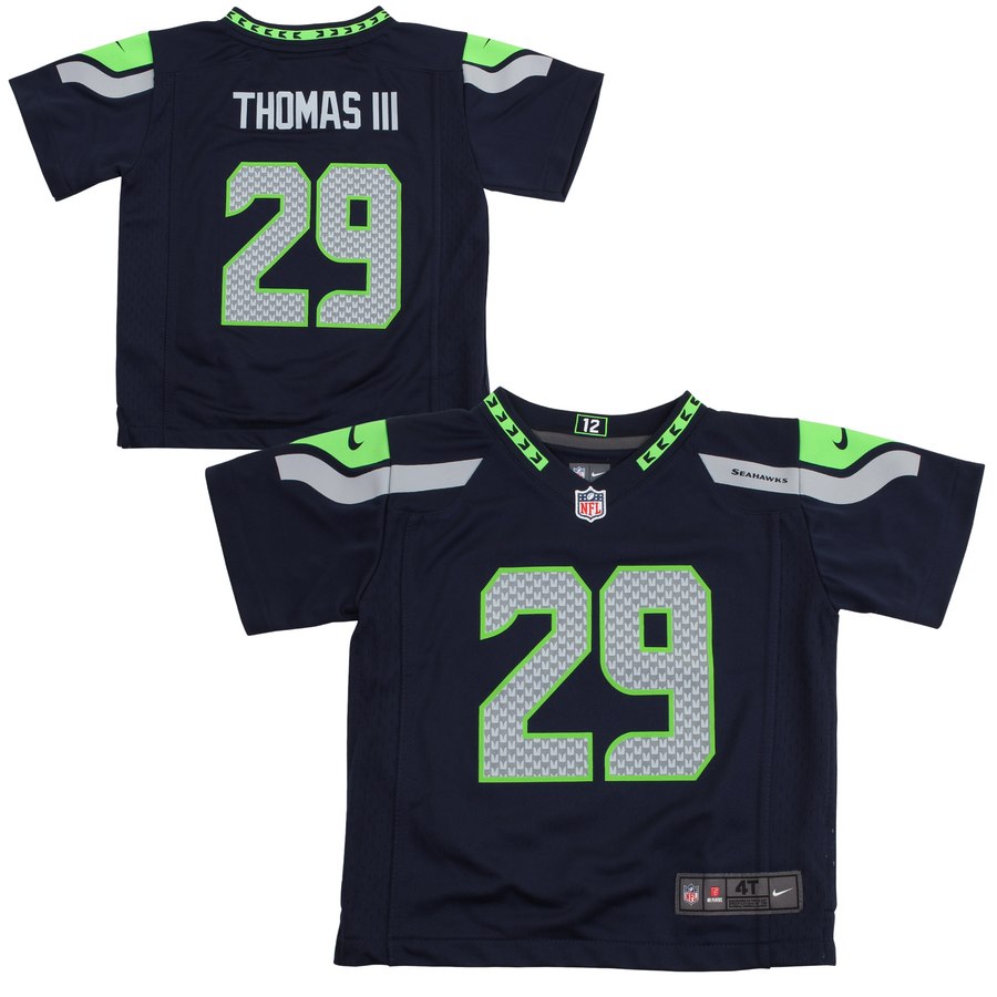 Toddler Seattle Seahawks Earl Thomas Nike College Navy Game Jersey