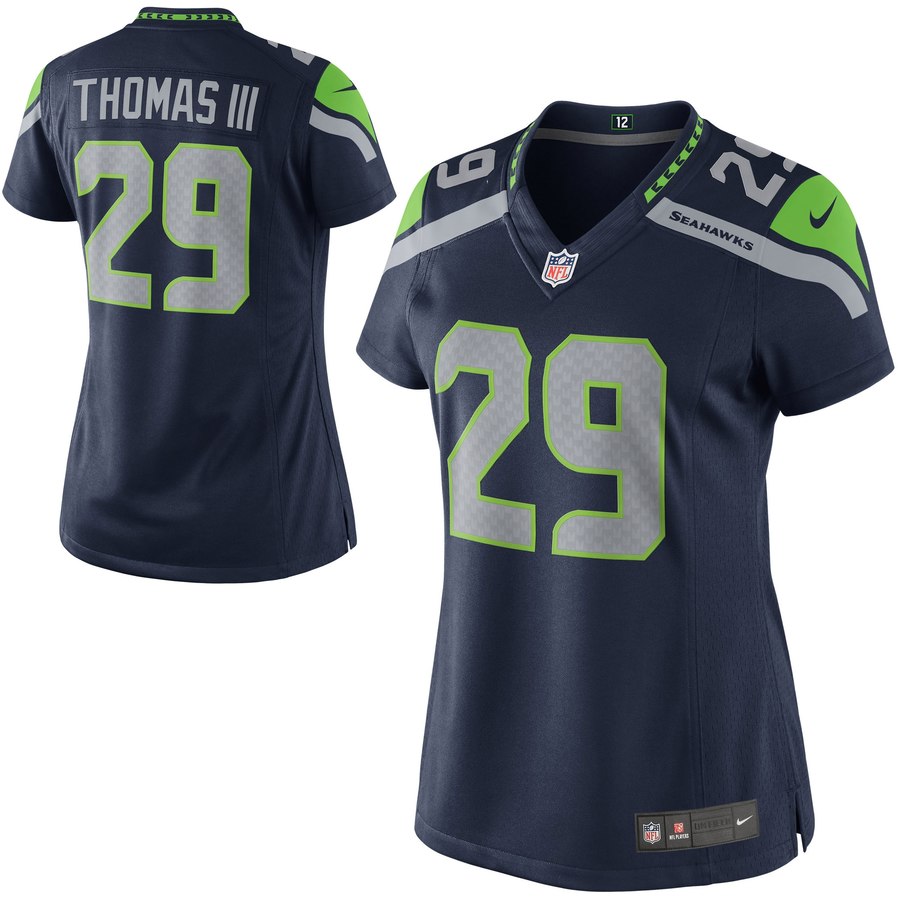 Women's Seattle Seahawks Earl Thomas Nike Navy Blue Limited Jersey