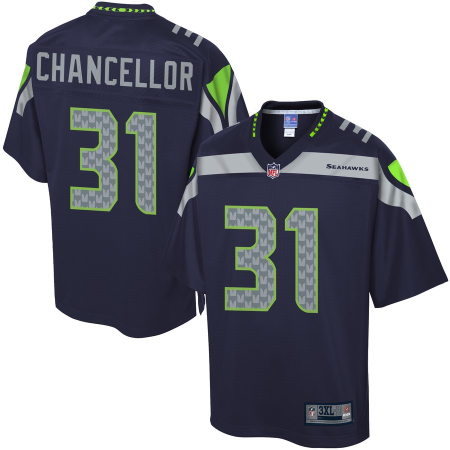 Nfl Pro Line Men's Seattle Seahawks Kam Chancellor Big & Tall Team Color Jersey