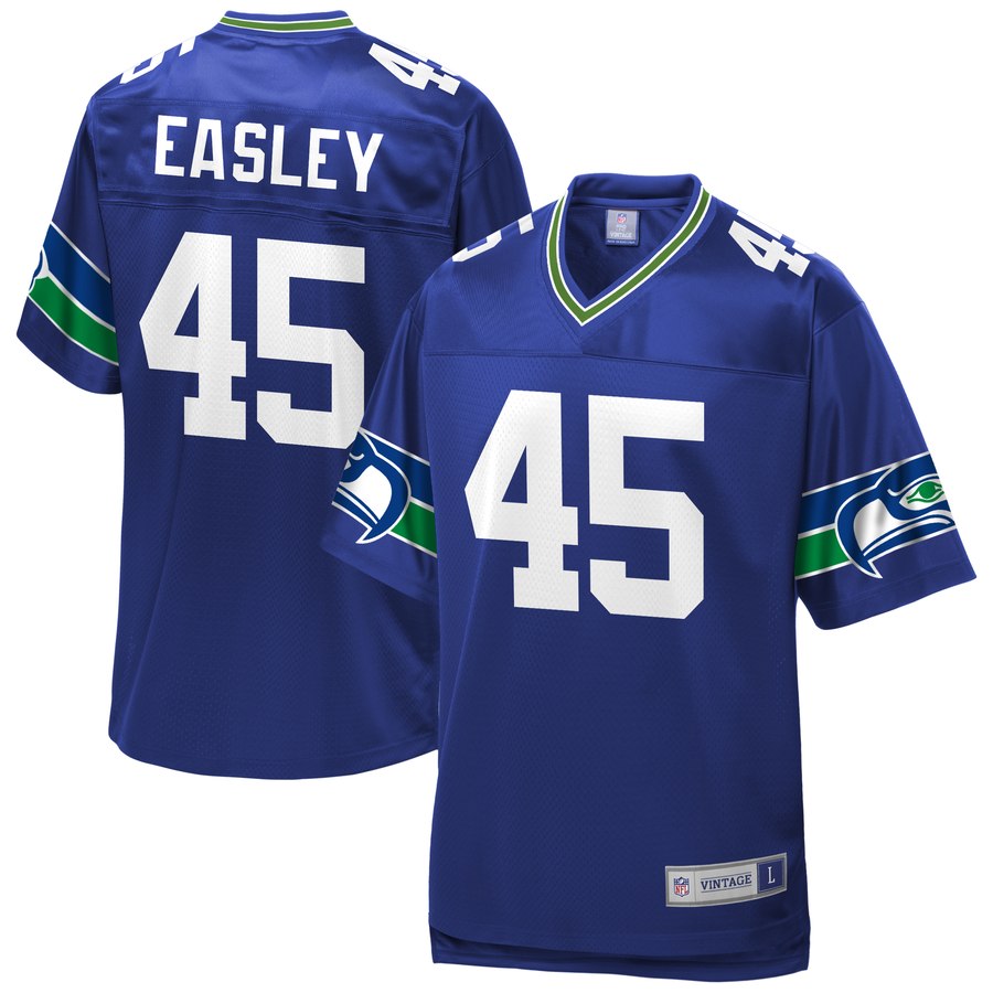 Men's Seattle Seahawks Kenny Easley Nfl Pro Line Royal Retired Player Jersey