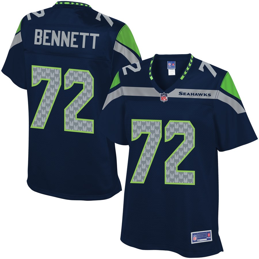 Nfl Pro Line Women's Seattle Seahawks Michael Bennett Team Color Jersey