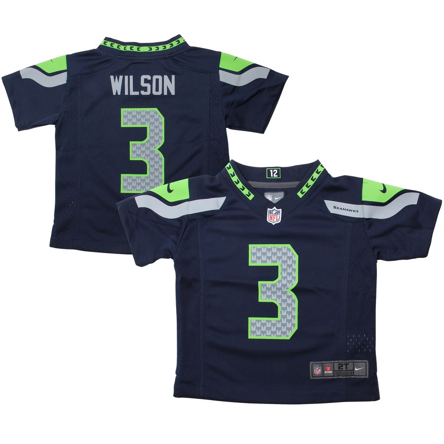 Nike Russell Wilson Seattle Seahawks Toddler Game Jersey College Navy