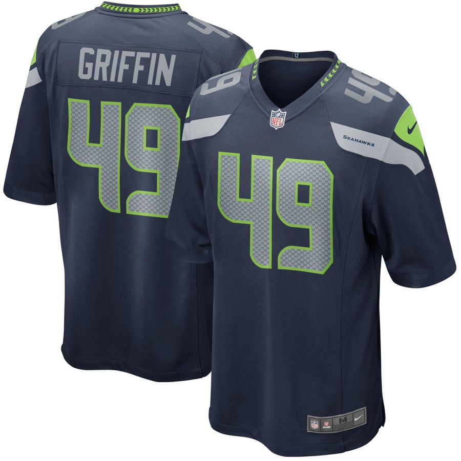 Men's Seattle Seahawks Shaquem Griffin Nike Navy Game Jersey