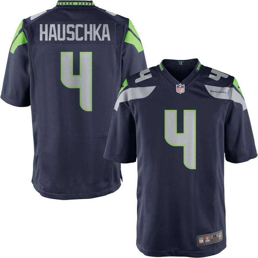 Youth Seattle Seahawks Steven Hauschka Nike Navy Blue Team Color Game Jersey