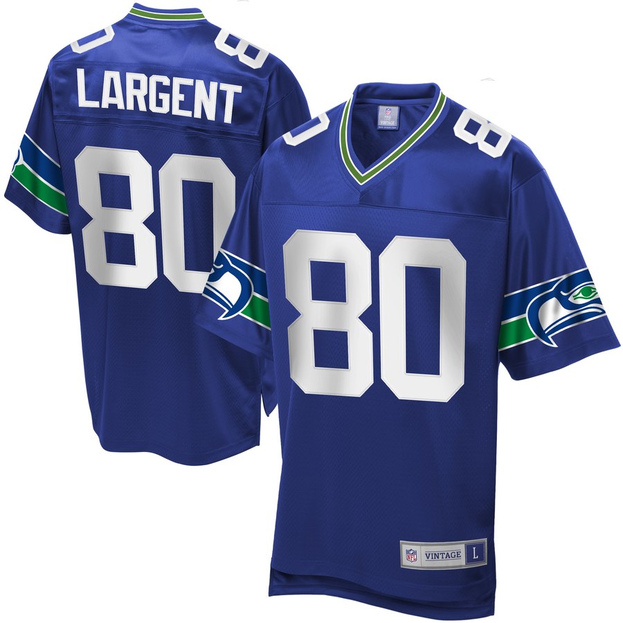 Men's Nfl Pro Line Seattle Seahawks Steve Largent Retired Player Jersey