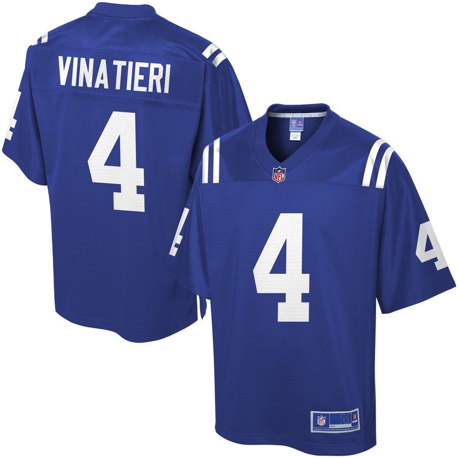 Men's Indianapolis Colts Adam Vinatieri Nfl Pro Line Royal Team Color Jersey