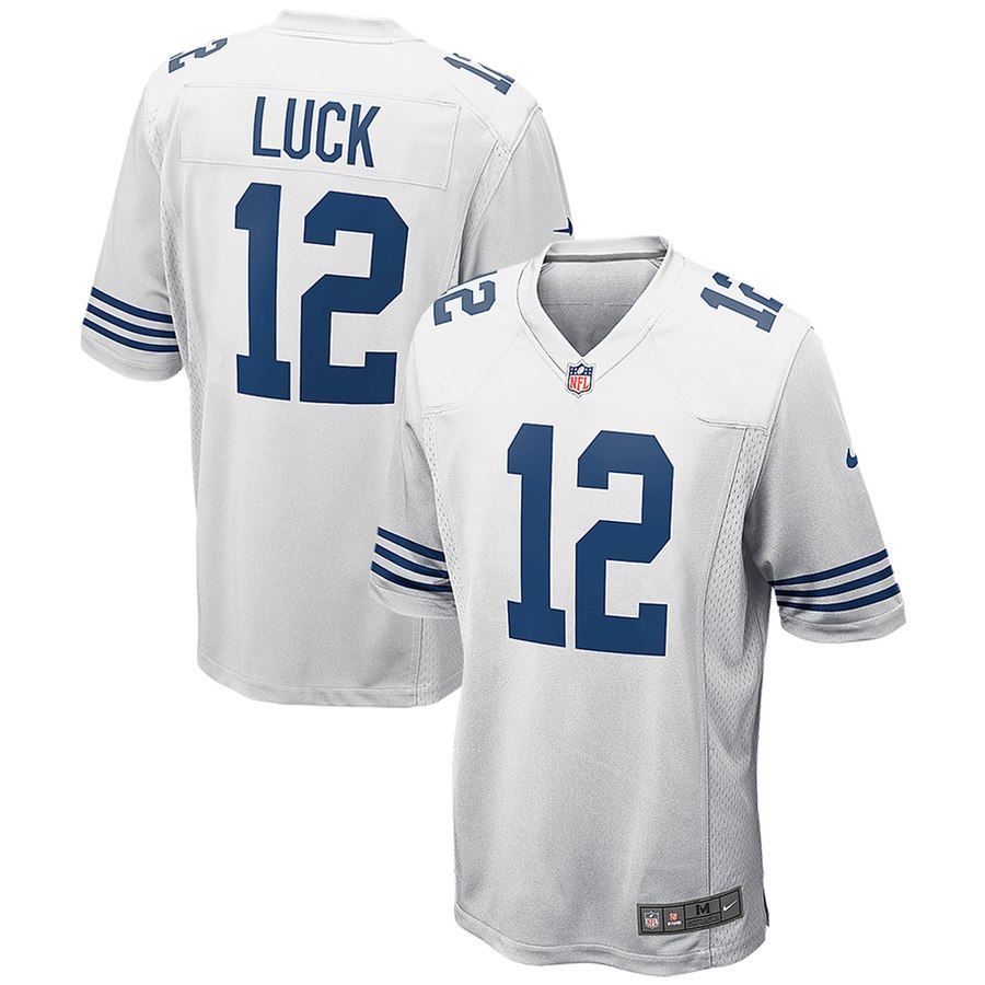 Men's Indianapolis Colts Andrew Luck Nike White Alternate Game Jersey