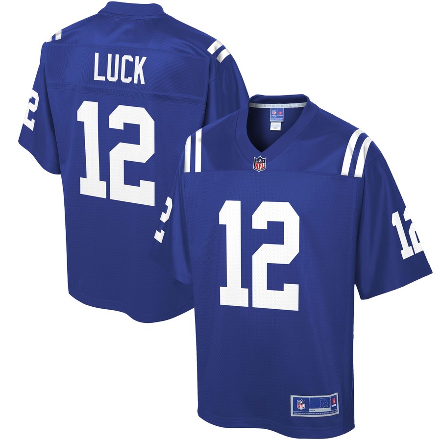 Men's Indianapolis Colts Andrew Luck Nfl Pro Line Royal Player Jersey