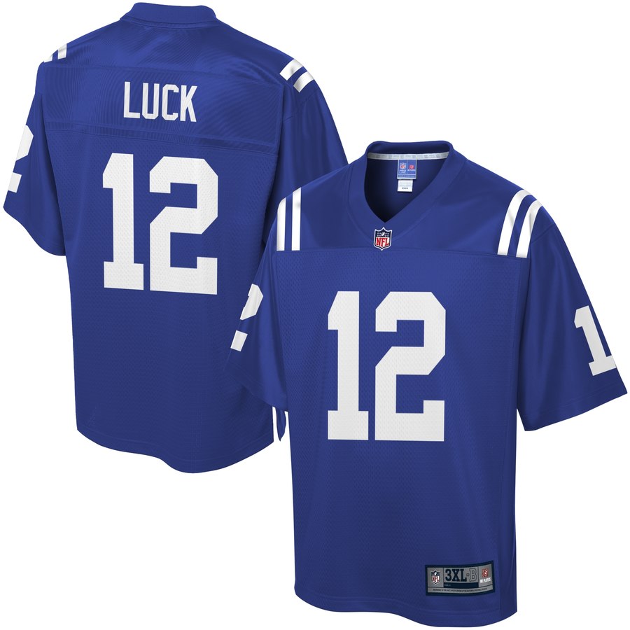 Men's Indianapolis Colts Andrew Luck Nfl Pro Line Royal Big & Tall Team Color Jersey