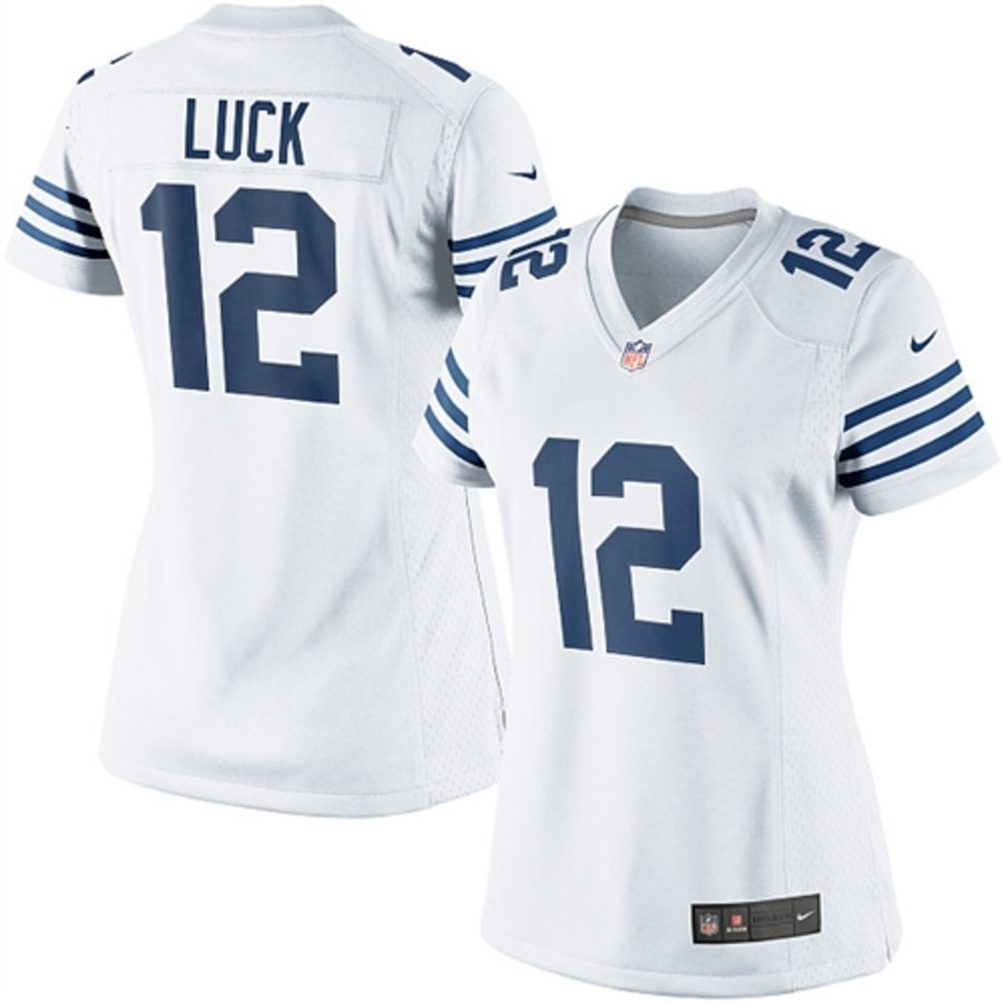 Women's Indianapolis Colts Andrew Luck Nike White Alternate Limited Jersey