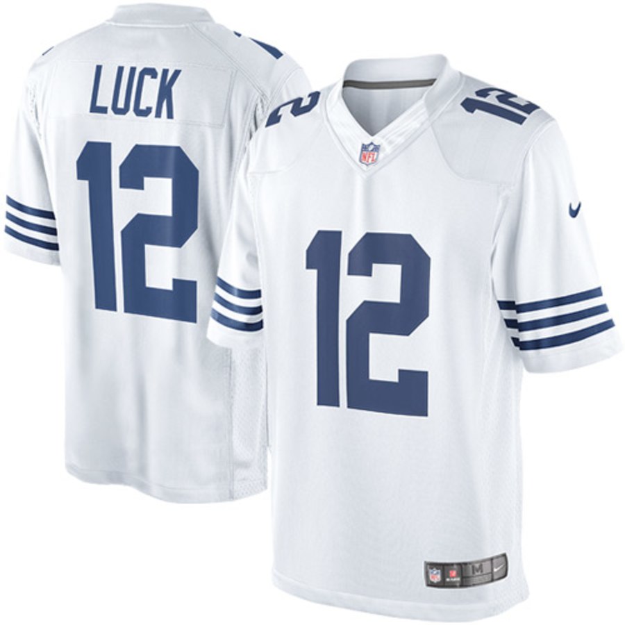 Men's Indianapolis Colts Andrew Luck Nike White Alternate Limited Jersey