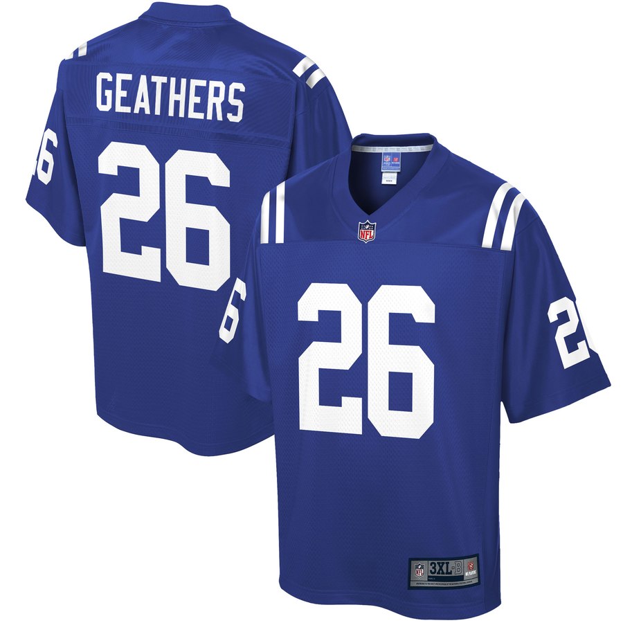 Men's Indianapolis Colts Clayton Geathers Nfl Pro Line Royal Big & Tall Player Jersey